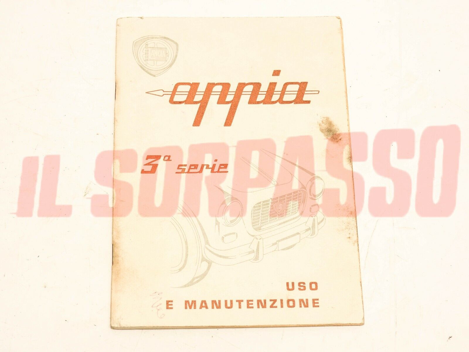 LIBRETTO USO E MANUTENZIONE LANCIA APPIA 3 SERIE ORIGINALE