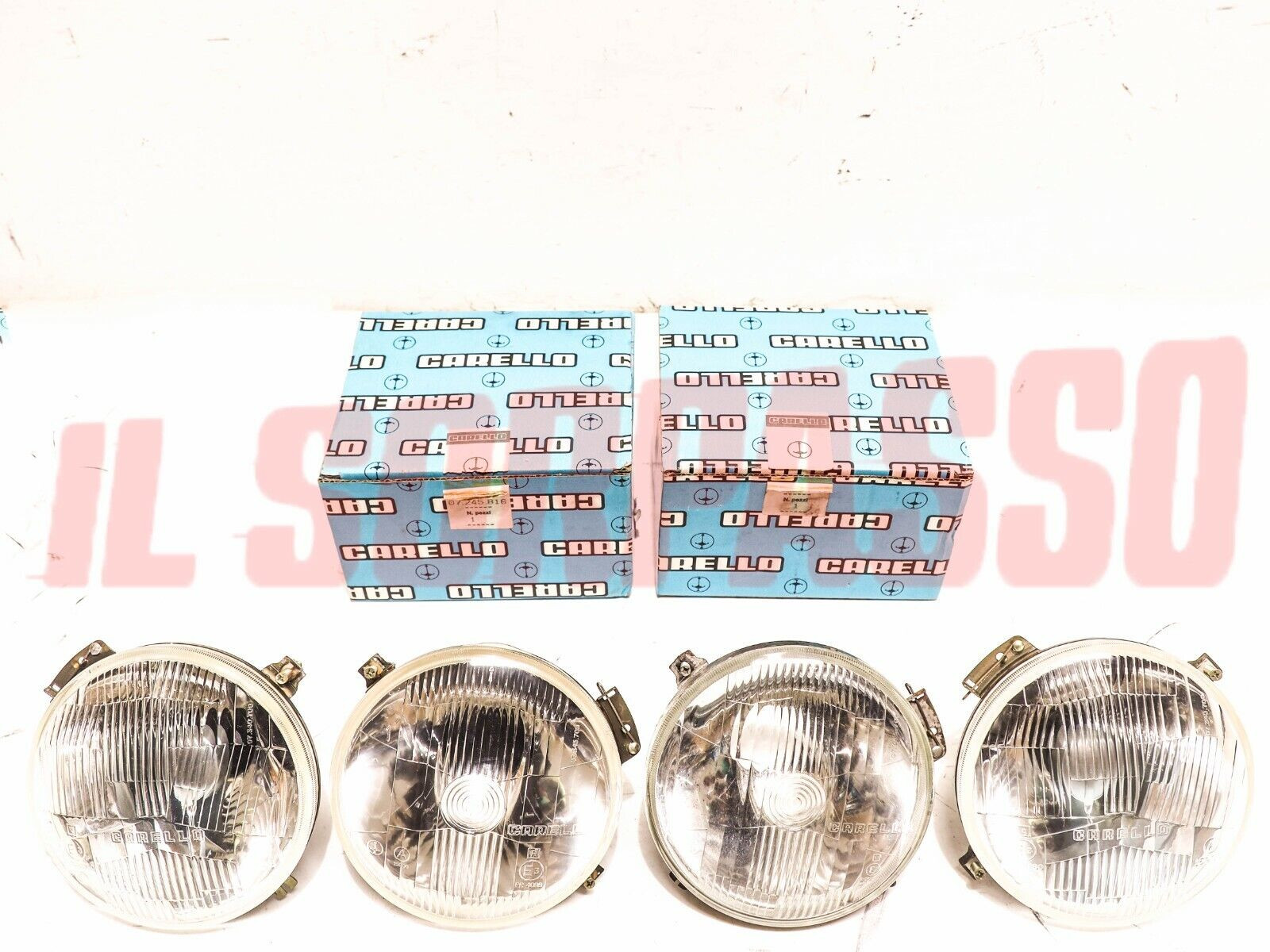 GRUPPI OTTICI FANALI FARI FIAT 850 FAMILIARE 1300 1500 BERLINA 2 SERIE CARELLO 