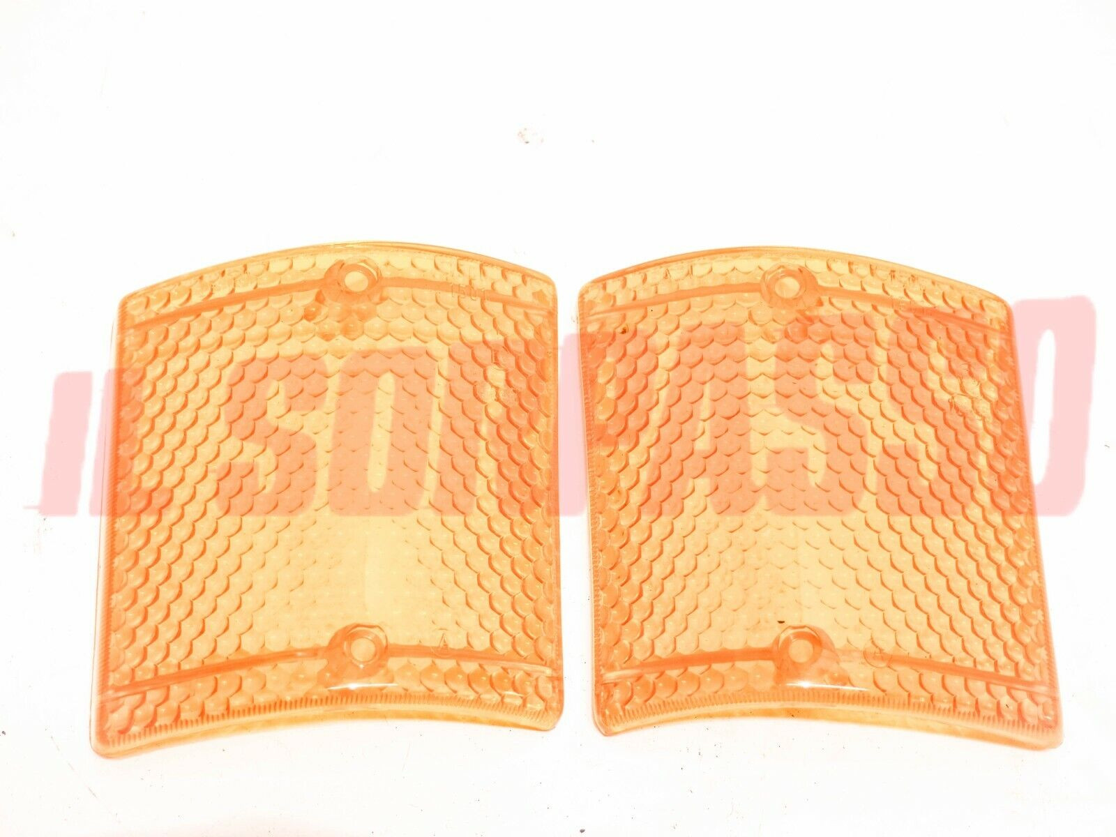 PLASTICHE FANALINI FRECCE ARANCIO FIAT 128 BERLINA RALLY ORIGINALI LEART