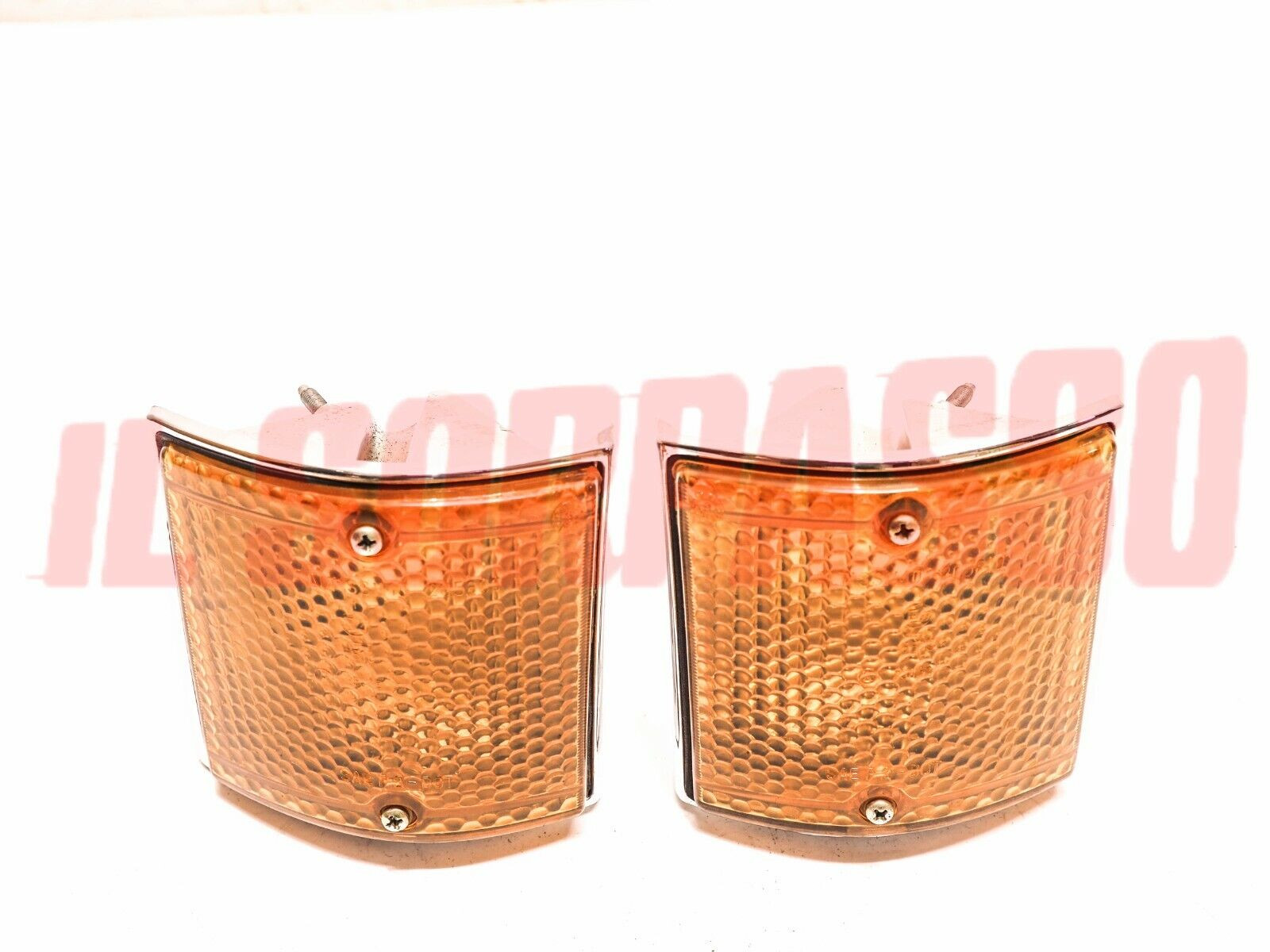  FANALINI FRECCE ARANCIO FIAT 128 BERLINA RALLY ORIGINALI ALTISSIMO IN METALLO