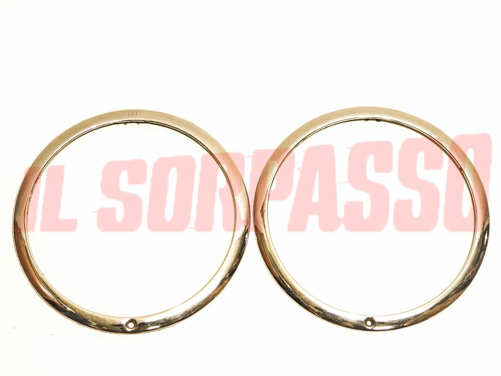 CORNICI CERCHI FARI ESTERNI GRUPPI OTTICI FIAT 1400 1 SERIE BERLINA ORIGINALI