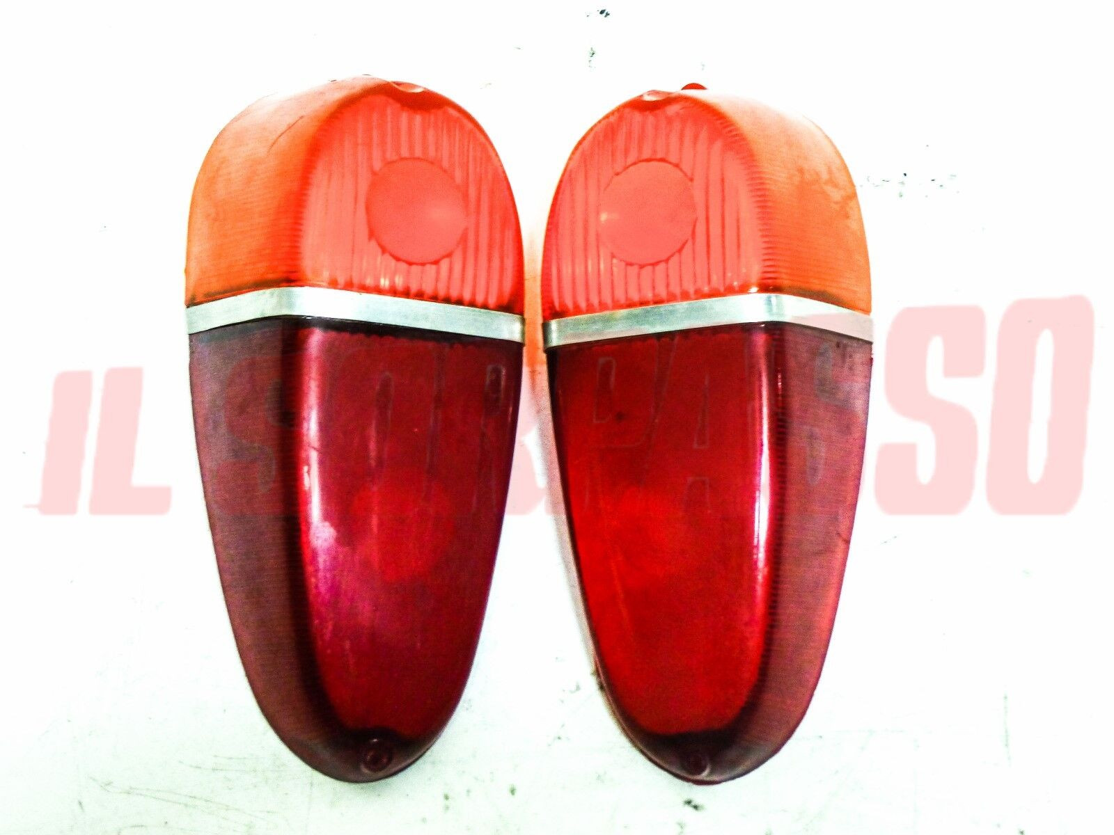 PLASTICHE FANALI FARI POSTERIORI FIAT NUOVA 500 N FONDO DI MAGAZZINO NOS