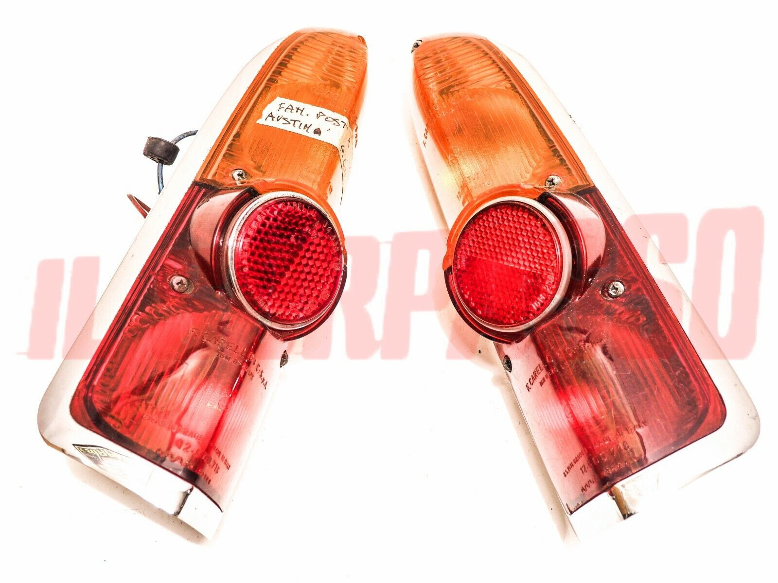 FANALI FARI POSTERIORI DESTRO SINISTRO AUSTIN A40 ORIGINALI CARELLO