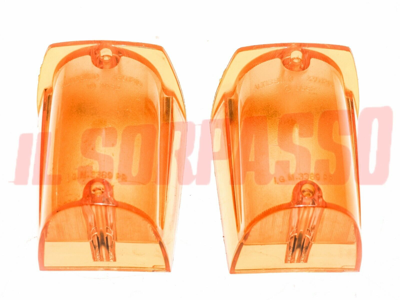 PLASTICHE FANALI POSTERIORI ARANCIO FIAT 2300 BERLINA ORIGINALI ALTISSIMO