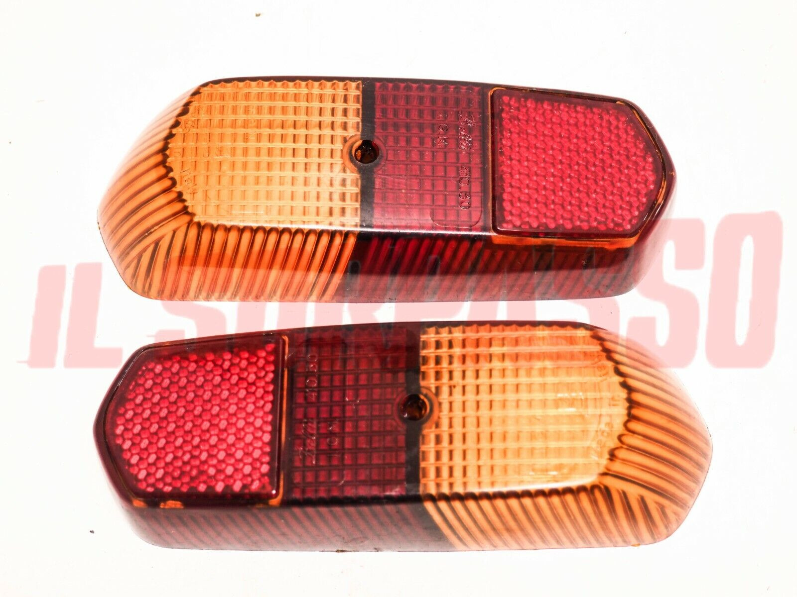 PLASTICHE FANALI FARI POSTERIORI LANCIA FULVIA ZAGATO 1 SERIE ORIGINALI BELLU'