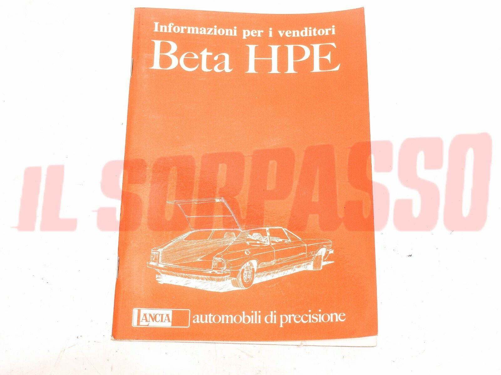 LIBRETTO INFORMAZIONI PER VENDITORI LANCIA BETA HPE ORIGINALE 