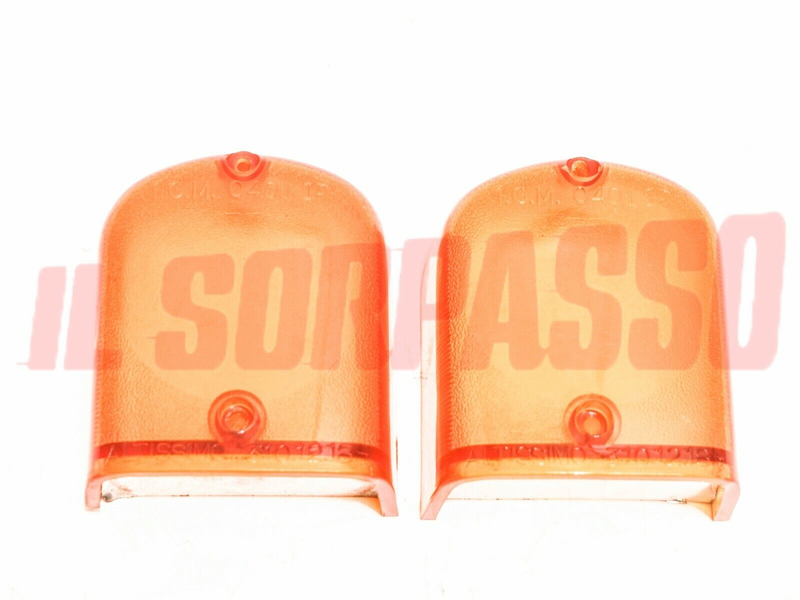 PLASTICHE FANALI FARI POSTERIORI ARANCIO FIAT TOPOLINO BELVEDERE MODIFICA 