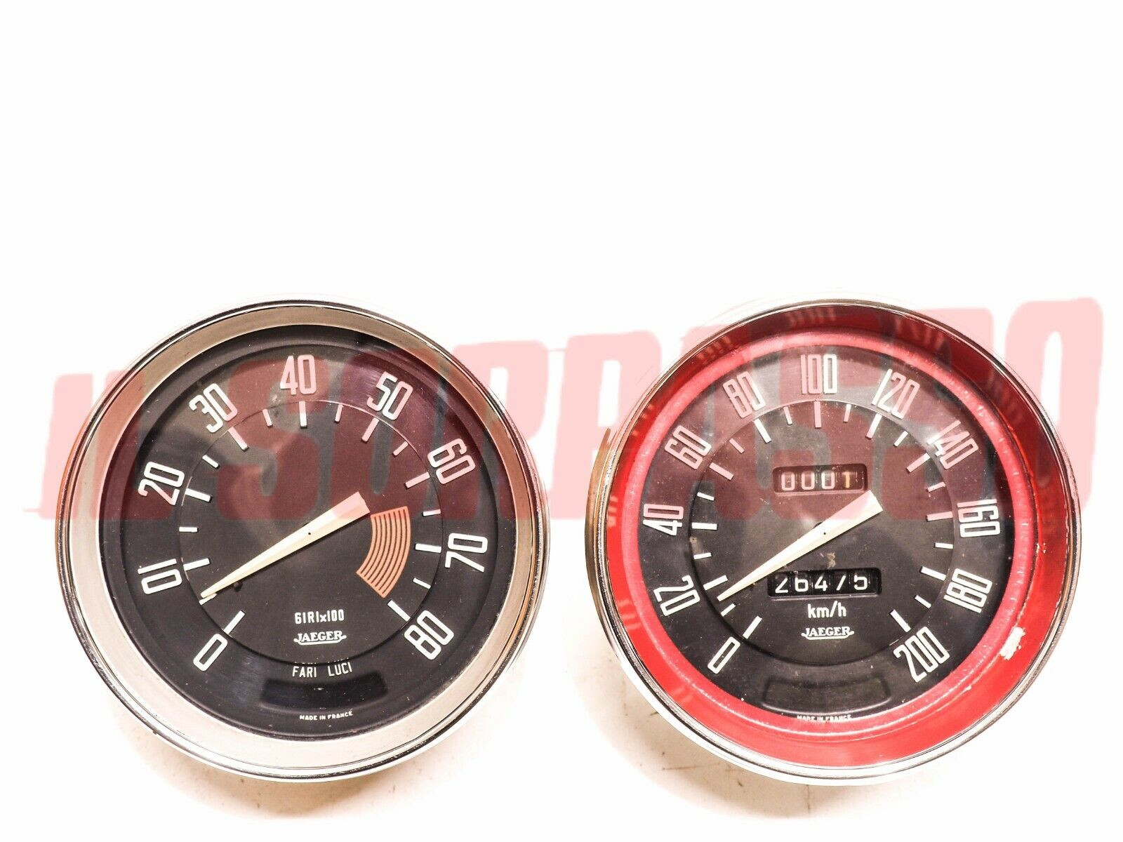 STRUMENTO CONTACHILOMETRI + CONTAGIRI CRUSCOTTO ALFA ROMEO GT SCALINO ORIGINALI