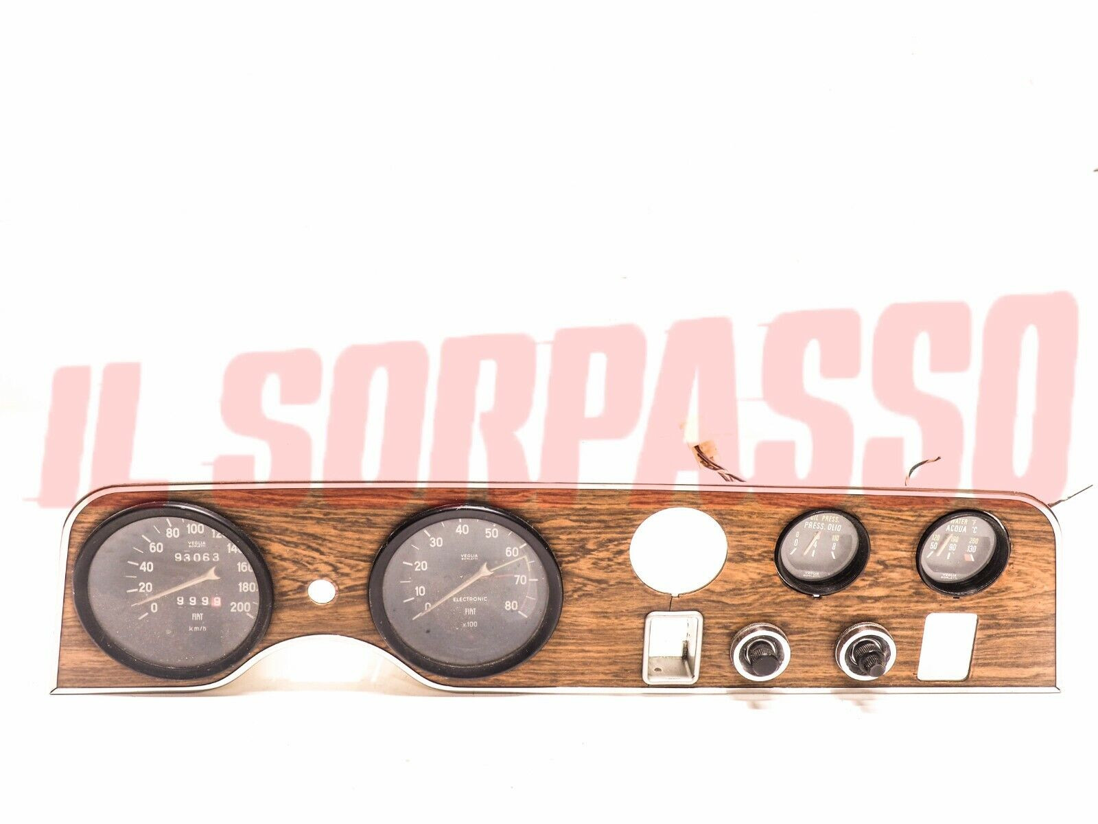 PLANCIA STRUMENTI CRUSCOTTO CONTACHILOMETRI FIAT 124 SPORT COUPE 1 SERIE