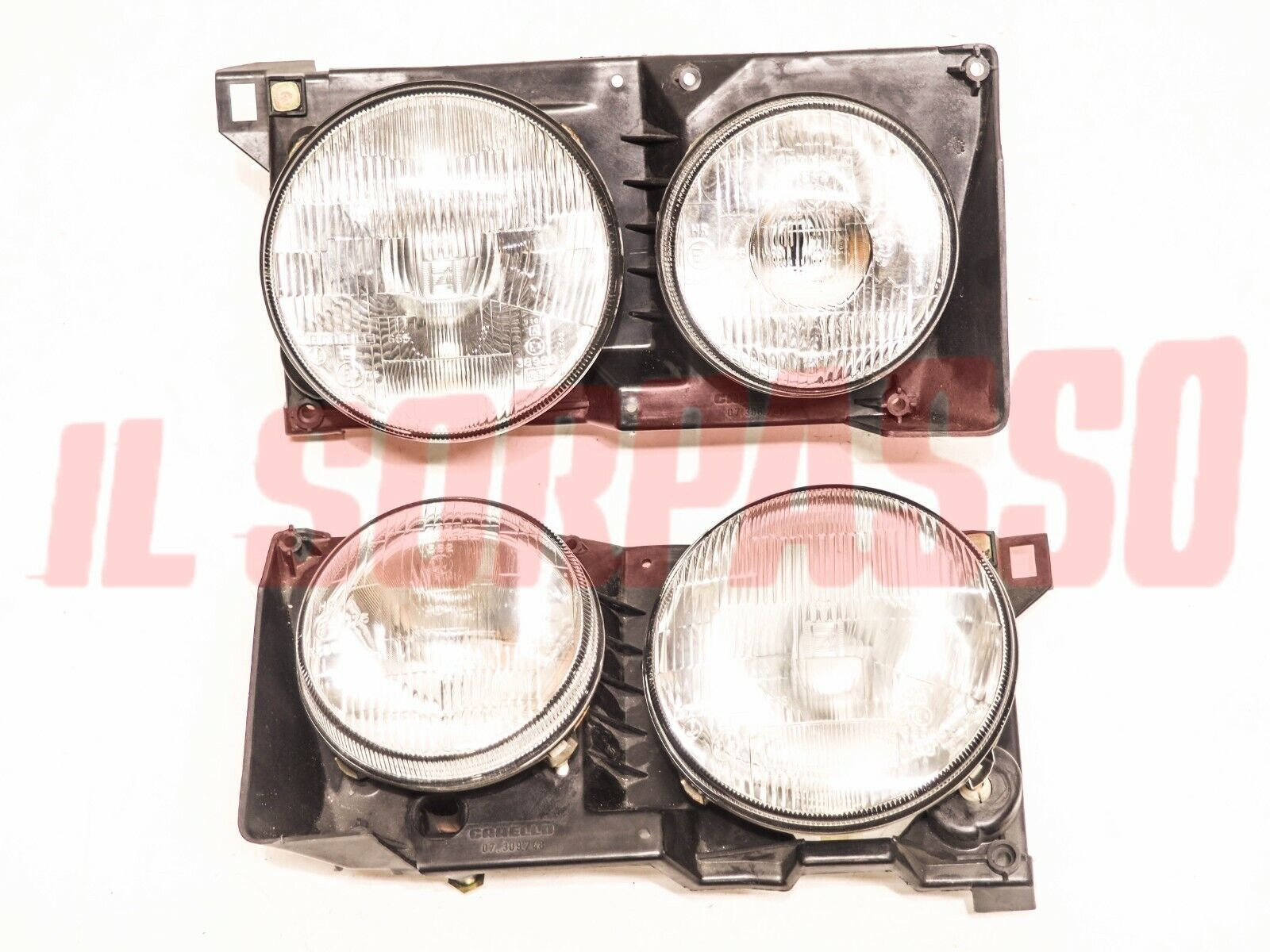 GRUPPI OTTICI FANALI SEDI DESTRI SINISTRI FIAT RITMO 130 TC ABARTH CARELLO H4