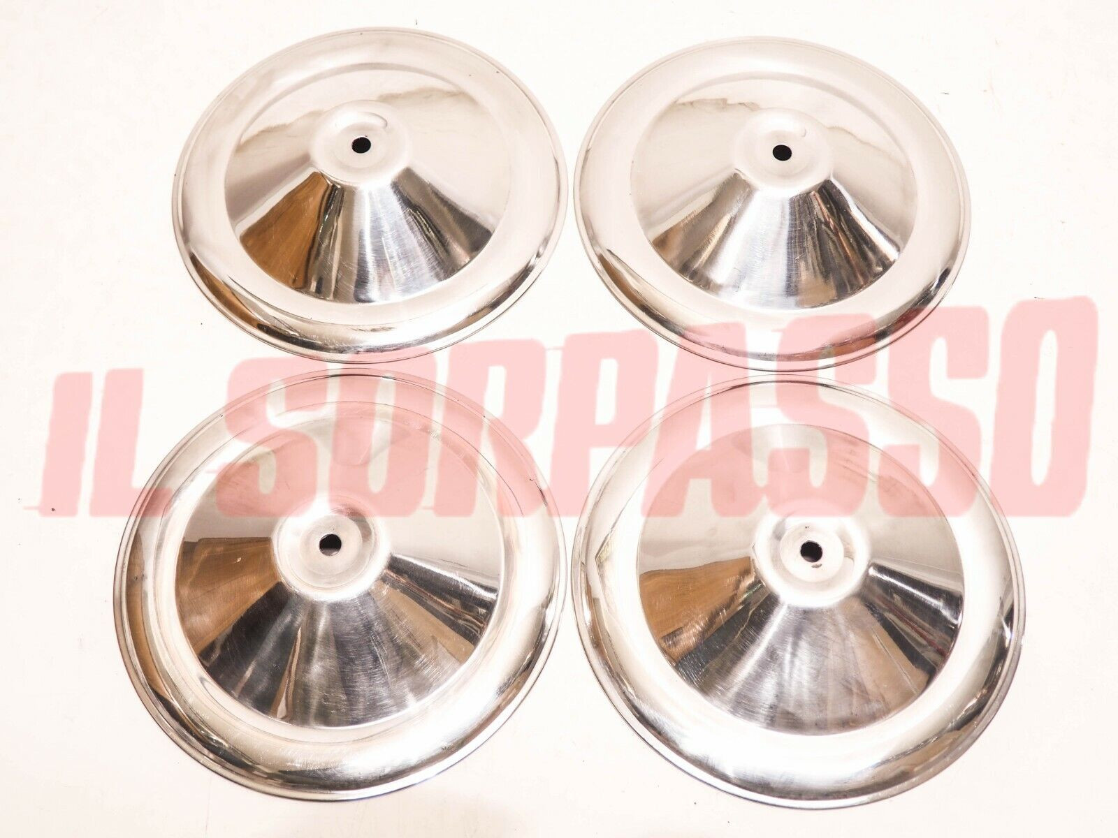 COPPE RUOTA BORCHIE CERCHI FIAT 500 D IN ALLUMINIO 