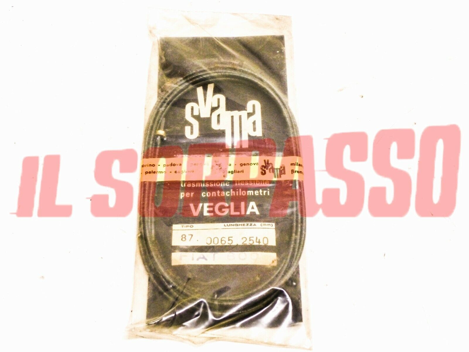 CAVO CORDA FILO CONTACHILOMETRI FIAT 600 LUNGHEZZA 2540 MM ORIGINALE