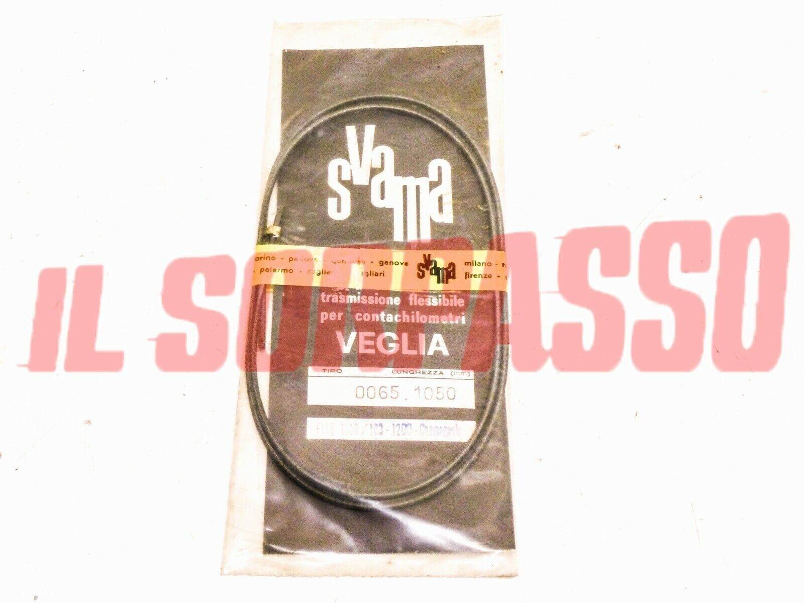 CAVO CORDA FILO CONTACHILOMETRI FIAT 1100 103 1300 CAMPAGNOLA LUNGHEZZA 1050 MM 