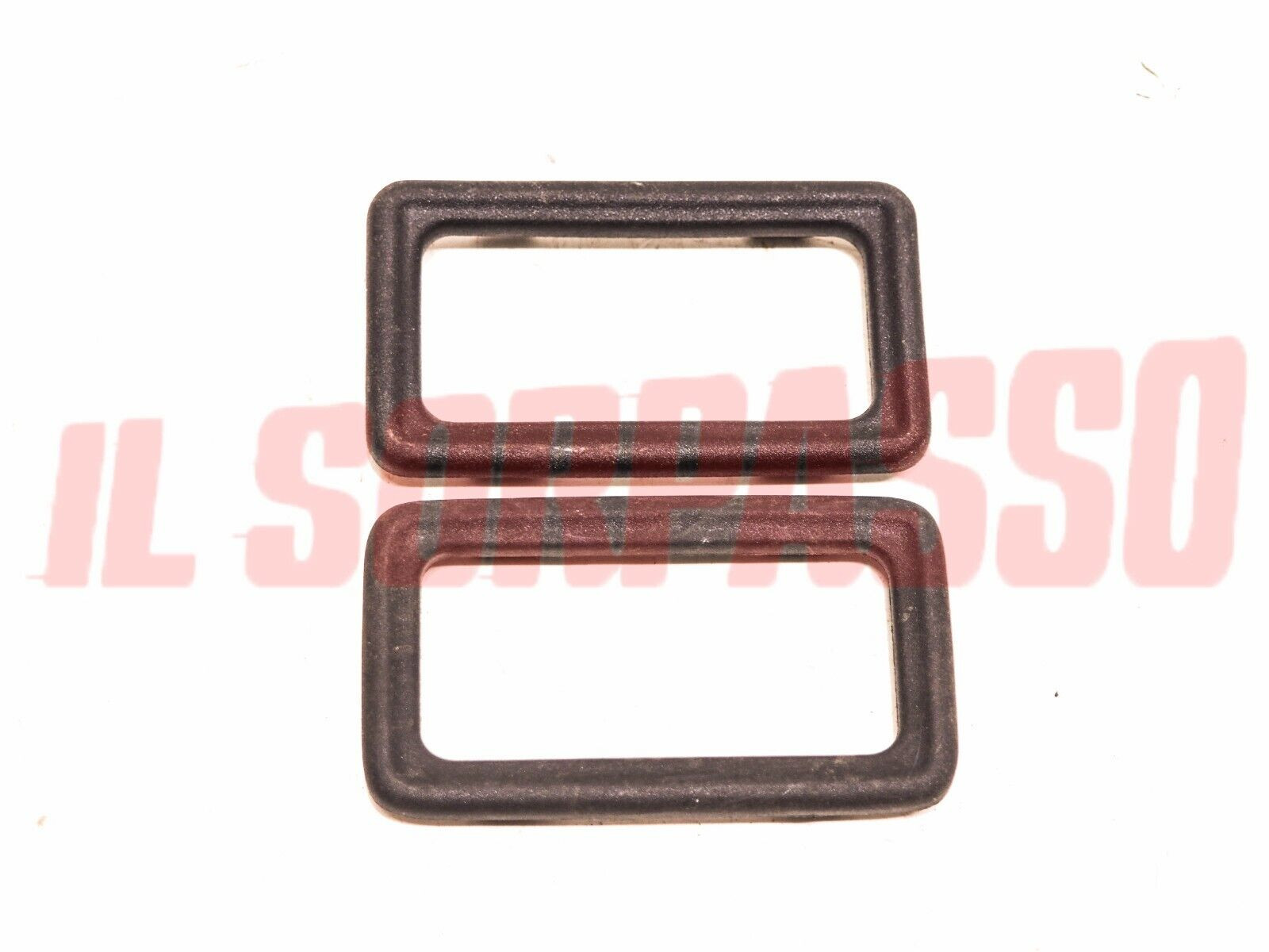 CORNICI MANIGLIE INTERNE APRI PORTA NERE FIAT UNO + TURBO ORIGINALI 