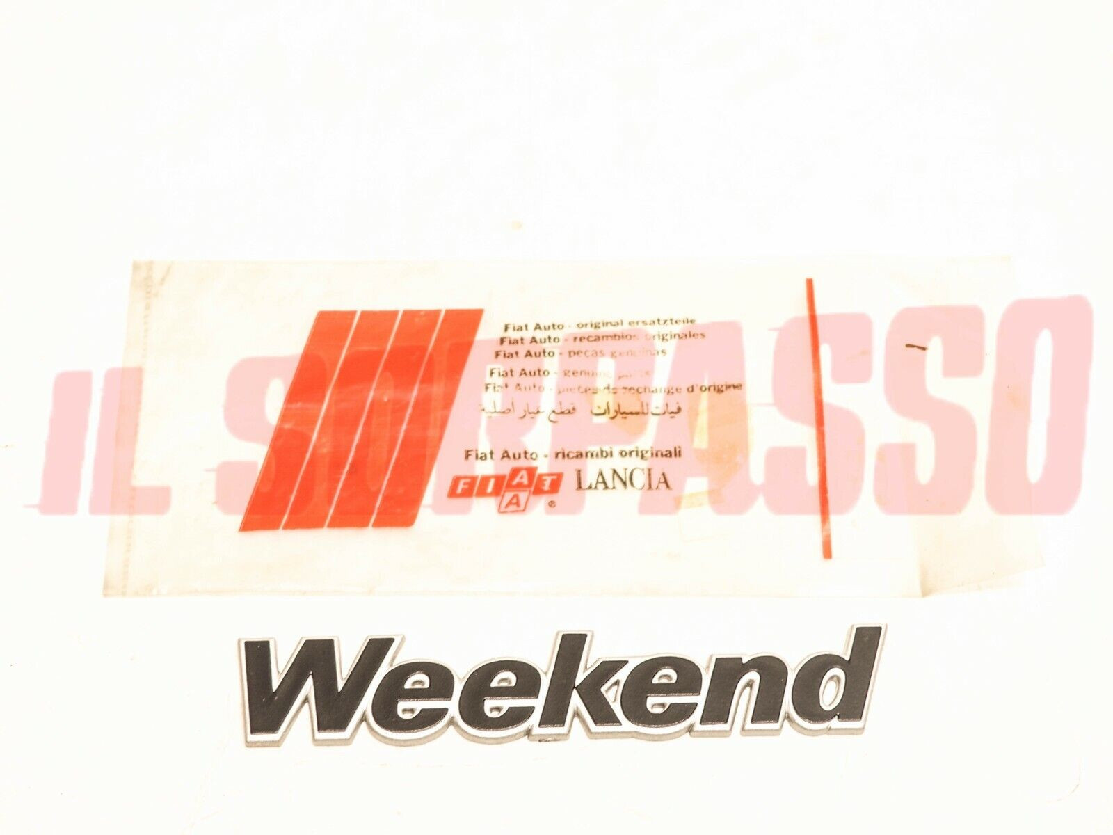 SCRITTA SIGLA PORTELLONE POSTERIORE FIAT PALIO WEEKEND ORIGINALE