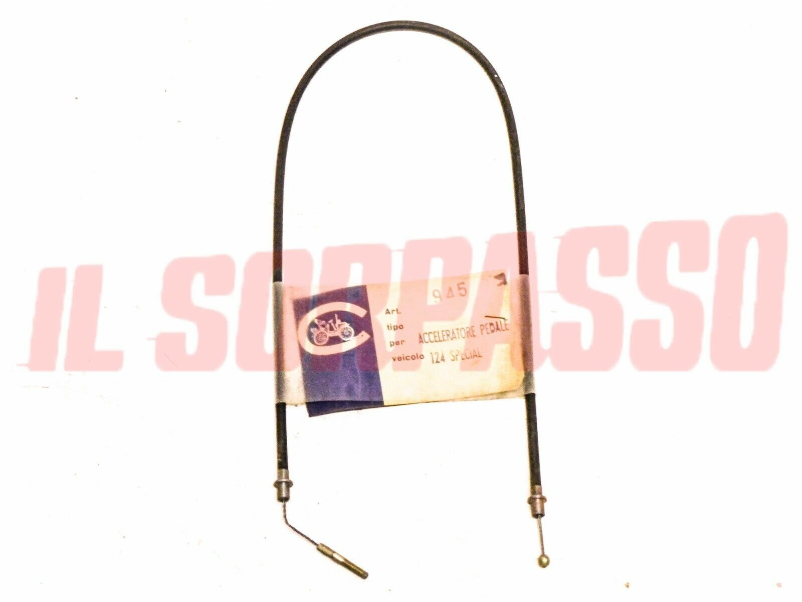 CAVO CORDA ACCELERATORE A PEDALE FIAT 124 SPECIAL  ORIGINALE