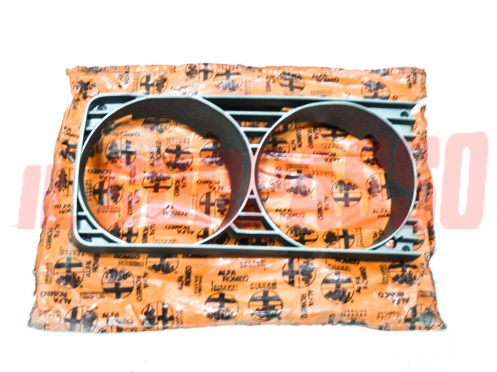 CORNICE CERCHIO FARO DESTRO ALFA ROMEO ALFETTA QUADRIFOGLIO ORIGINALE GRIGIO