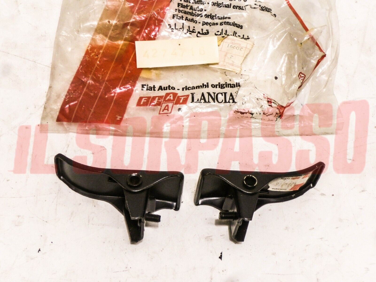 GANCI SBLOCCA SEDILI ANTERIORI AUTOBIANCHI A112 + ABARTH ORIGINALI