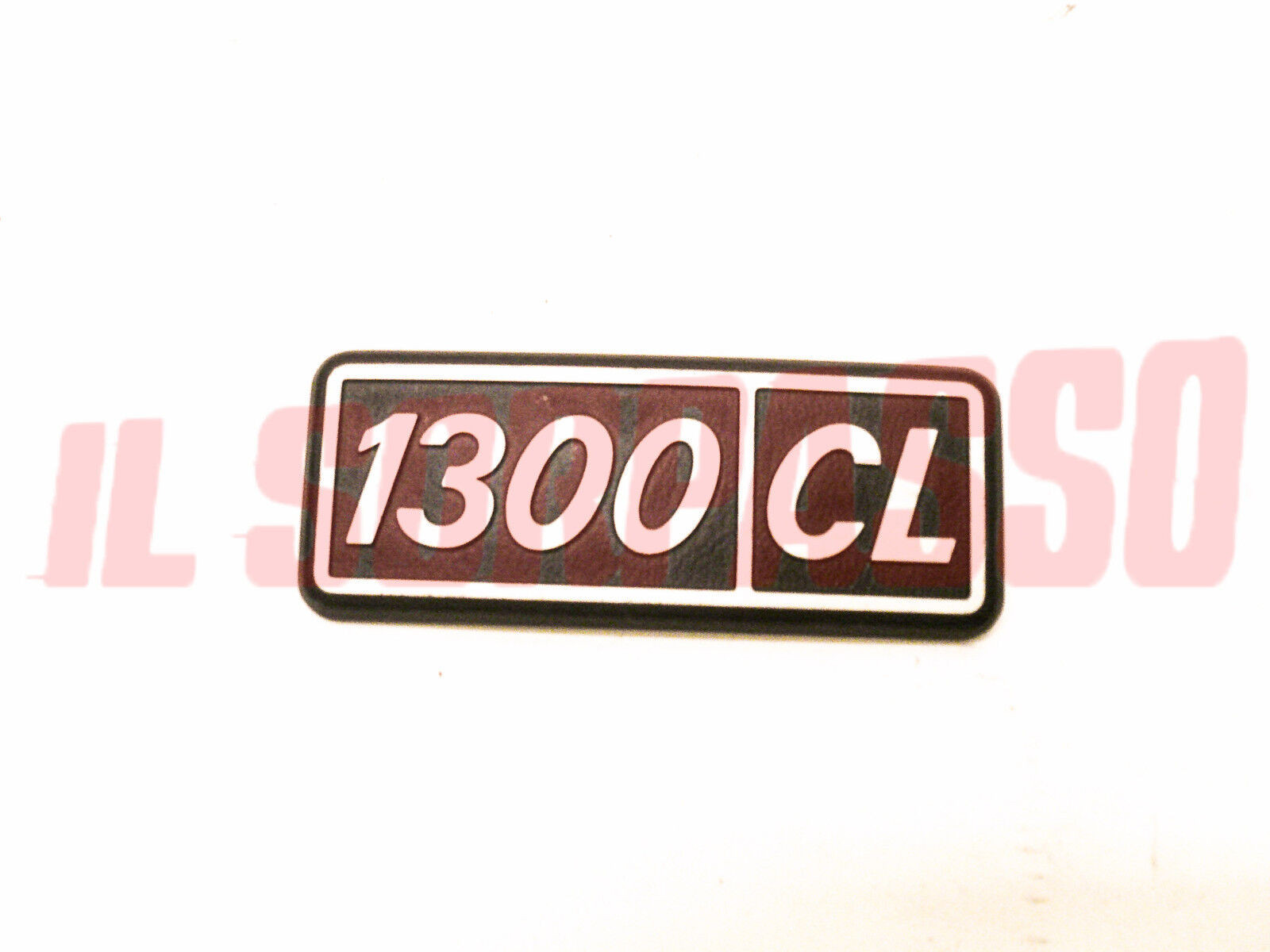 SCRITTA SIGLA PARAFANGO POSTERIORE FIAT 128 BERLINA 1300 CL ALLUMINIO ORIGINALE