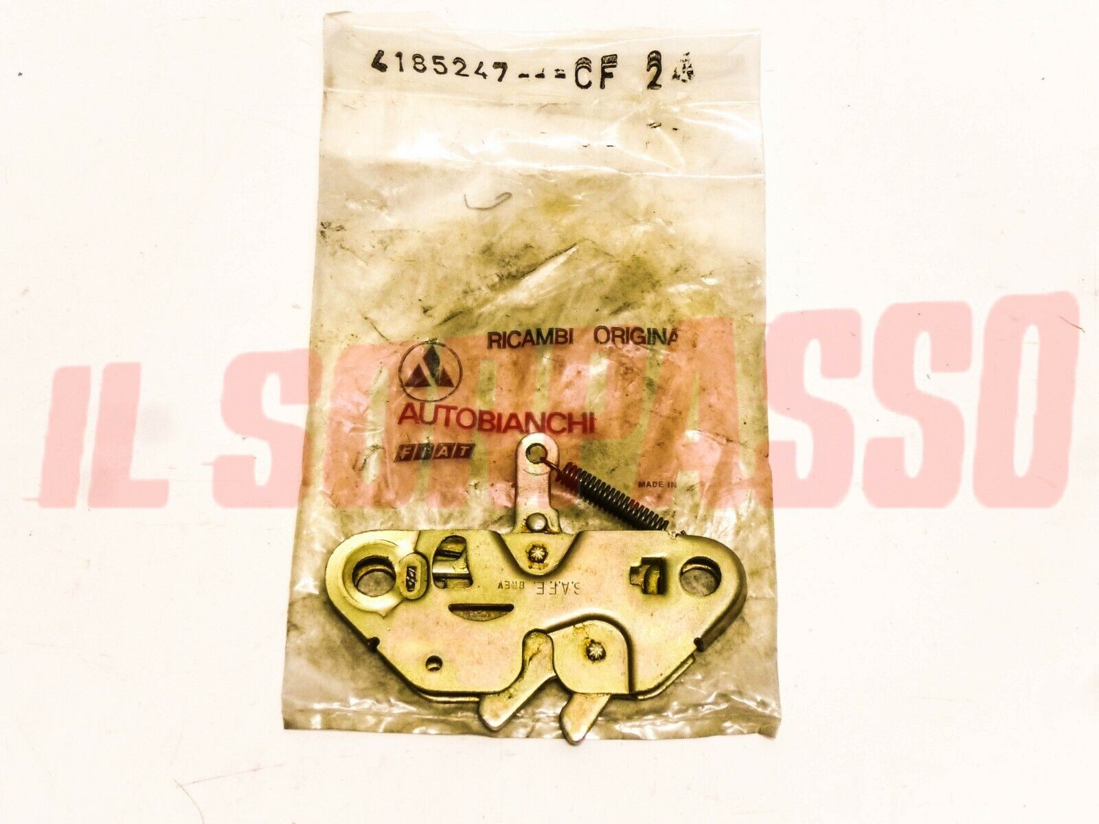 SERRATURA COFANO ANTERIORE AUTOBIANCHI A112 + ABARTH  TUTTI TIPI ORIGINALE .