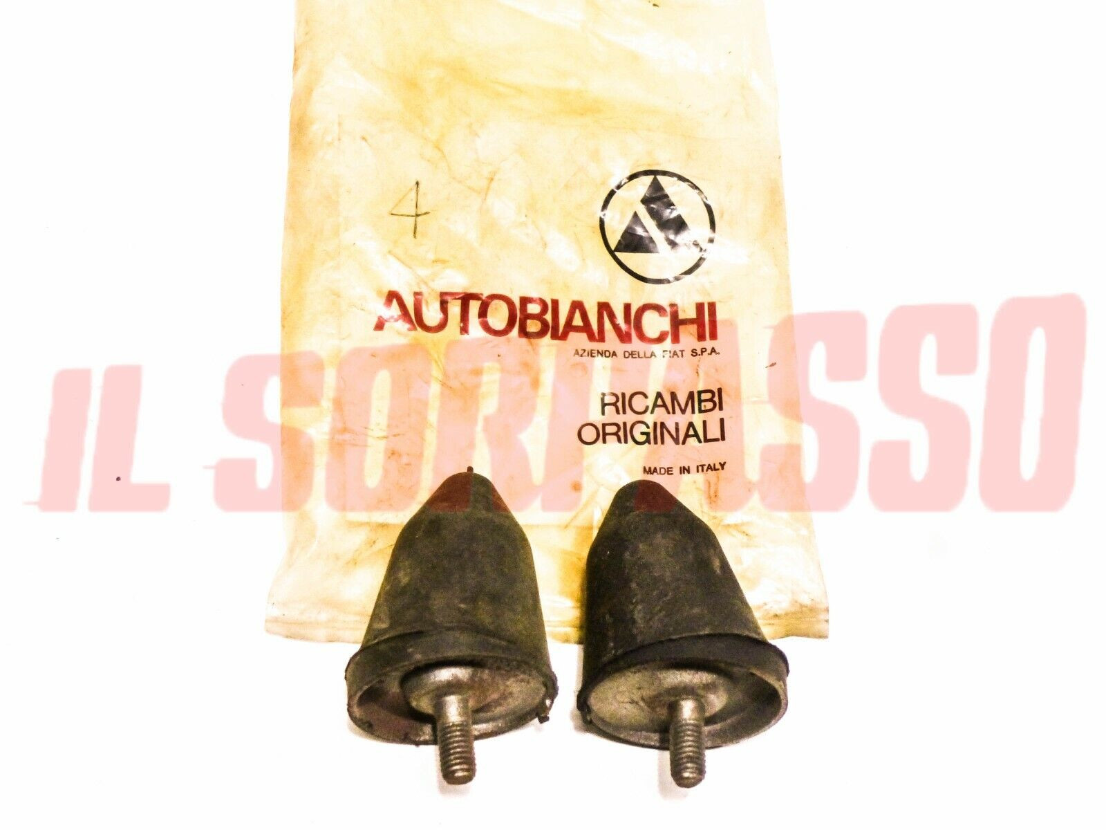 TAMPONI FINECORSA SOSPENSIONI POSTERIORI AUTOBIANCHI BIANCHINA ORIGINALI