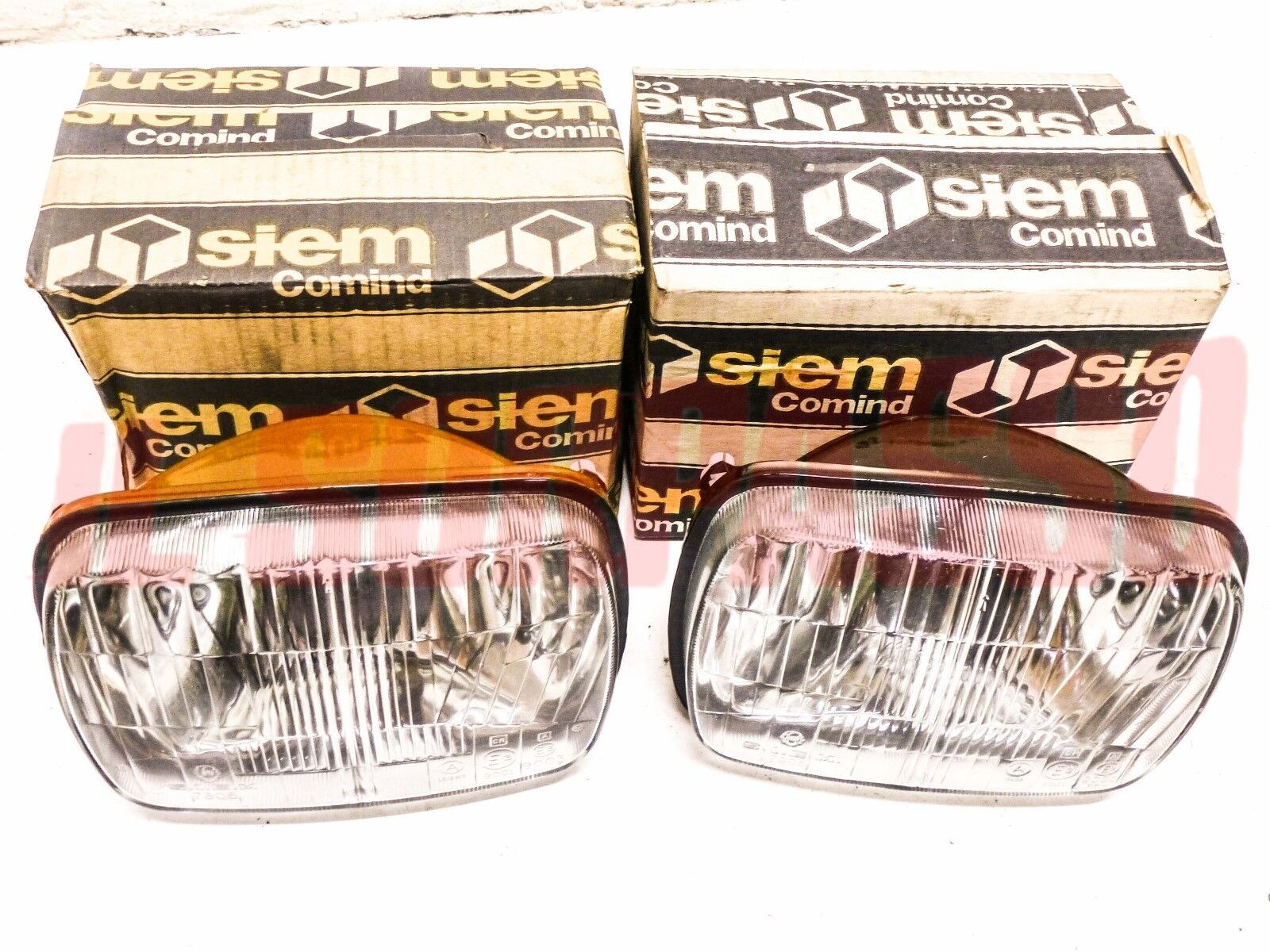 GRUPPI OTTICI FANALI FARI FIAT 126 127 128 BERLINA ORIGINALI SIEM SENZA POSIZION