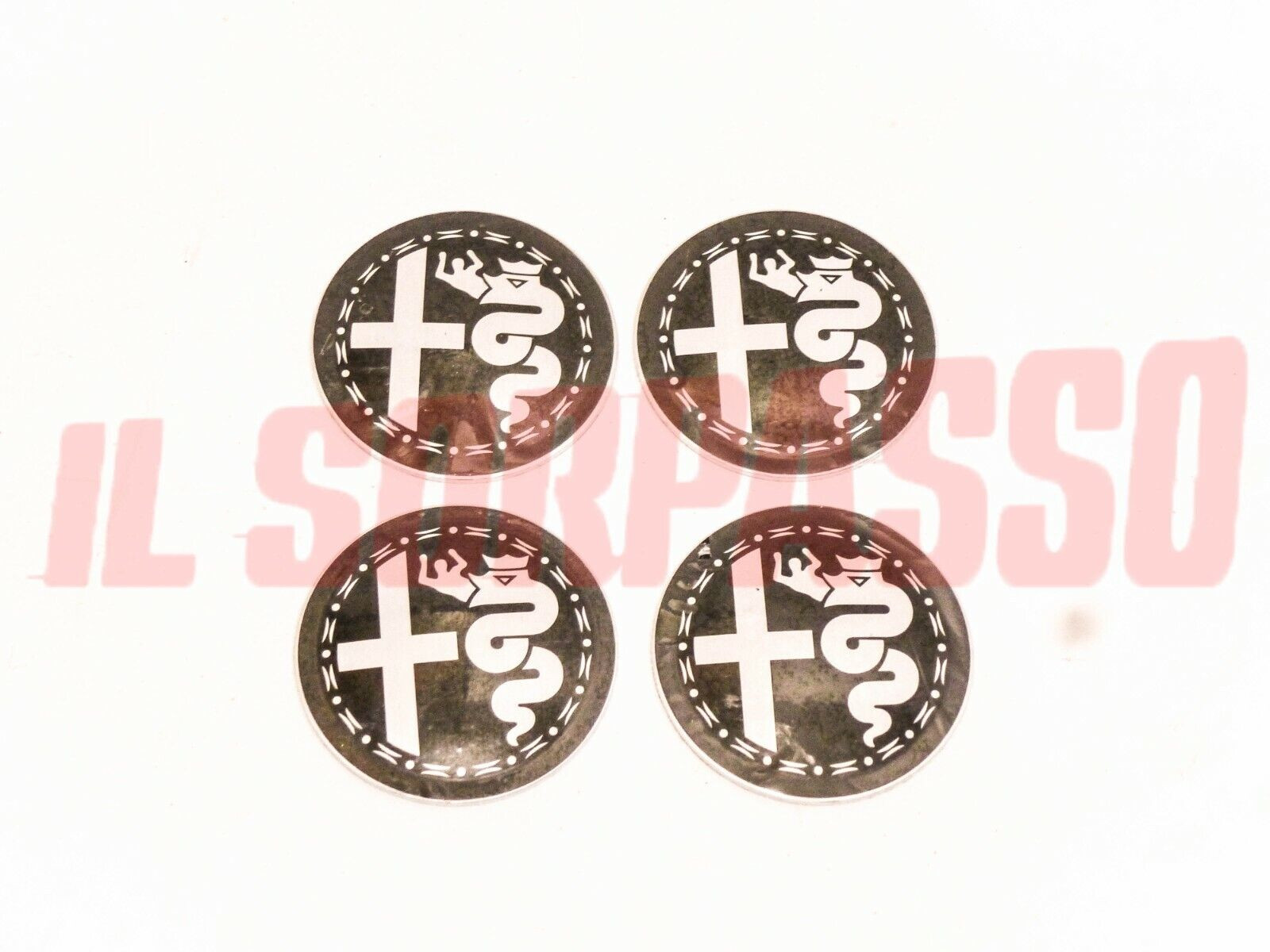 STEMMI BORCHIE COPPETTE COPRIMOZZO ALFA ROMEO GIULIA GT DUETTO NERI