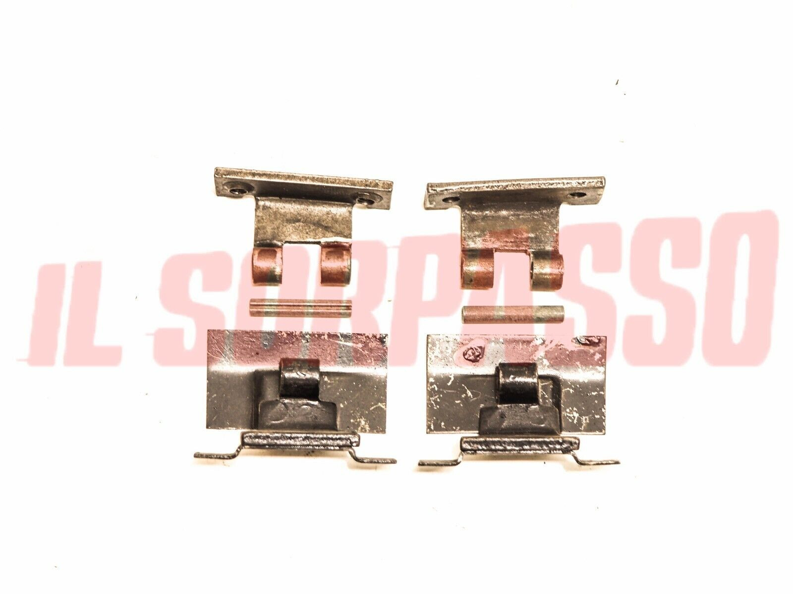 CERNIERE + PERNI PORTELLONE POSTERIORE AUTOBIANCHI A112 + ABARTH ORIGINALE