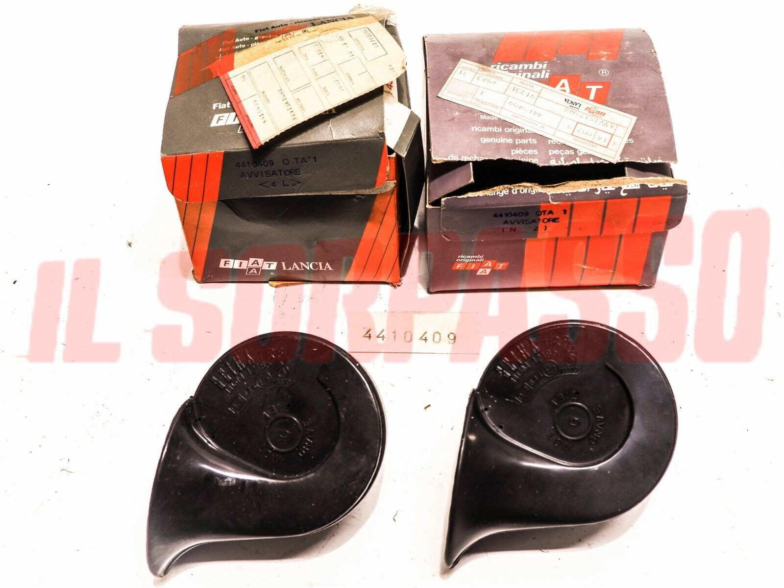 AVVISATORI ACUSTICI CLACSON SEIMA FIAT 500 600 850 124 127 128 A112 ORIGINALI