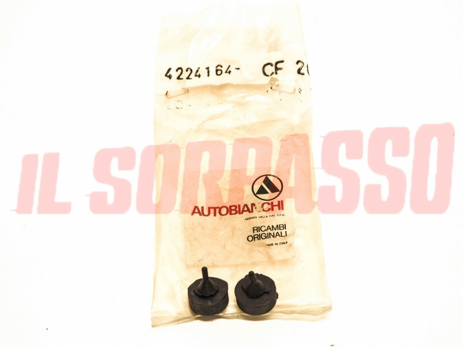 GOMMINI FINE CORSA MACCHINETTA ALZAVETRO AUTOBIANCHI A112 + ABARTH ORIGINALI