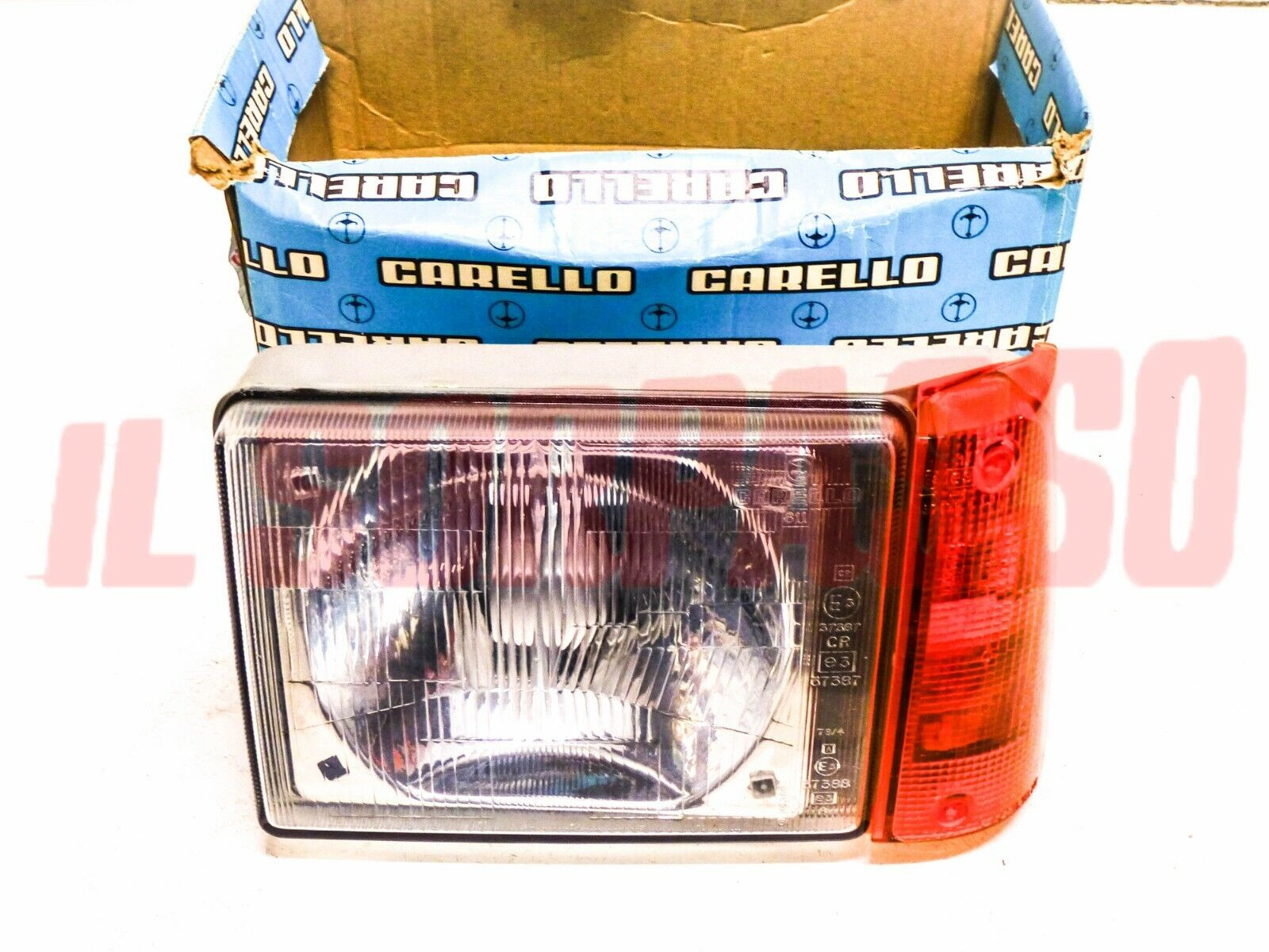 GRUPPO OTTICO SINISTRO FANALE FARO FIAT PANDA 30 CARELLO ORIGINALE