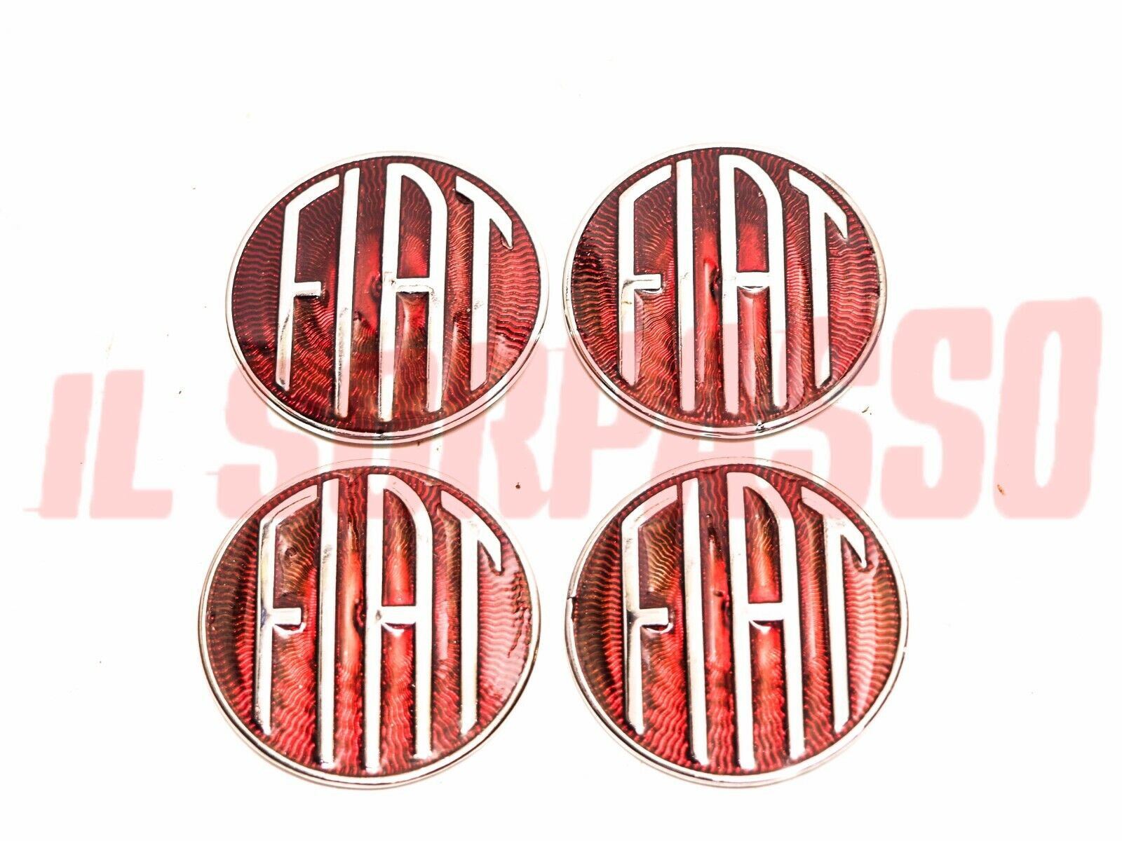 STEMMI COPPE RUOTA CERCHI FIAT 1100 103 TV IN METALLO