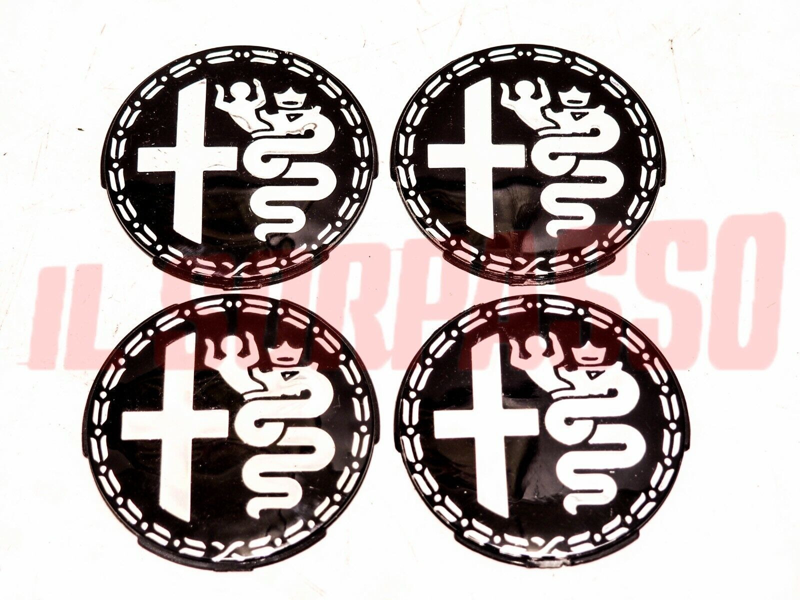 STEMMI LOGHI COPPE RUOTA BORCHIE CERCHI ALFA ROMEO GIULIETTA SPIDER SPRINT SS 