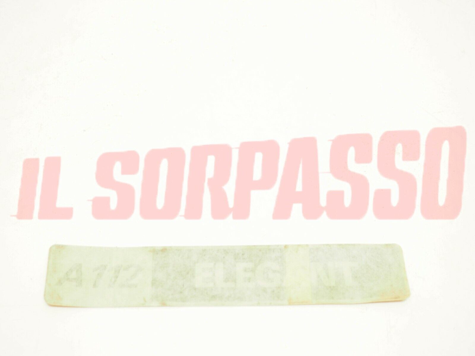 ADESIVO SCRITTA POSTERIORE AUTOBIANCHI A112 ELEGANT 5 SERIE ORIGINALE