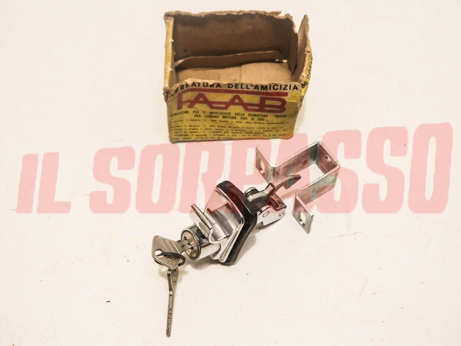 BLOCCHETTO PULSANTE SERRATURA CHIUSURA BAULE PORTELLONE COFANO FIAT 500 F 2S L R
