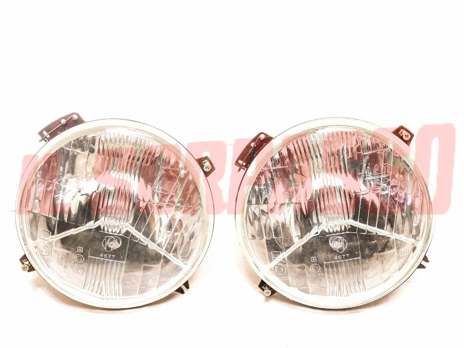 GRUPPI OTTICI FANALI FARI CON POSIZIONE AUTOBIANCHI A112 + ABARTH ORIGINALI SIEM