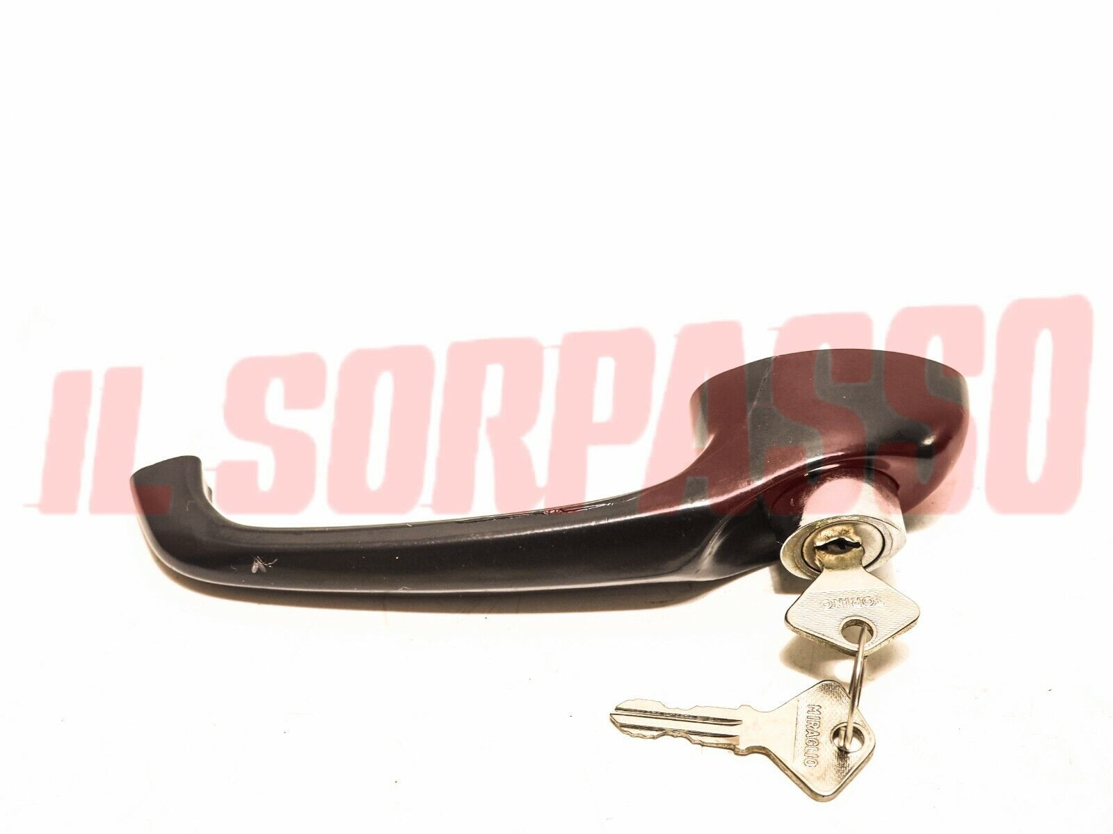 MANIGLIA PORTA ANTERIORE CON CHIAVE FIAT 900 E CORIASCO ORIGINALE