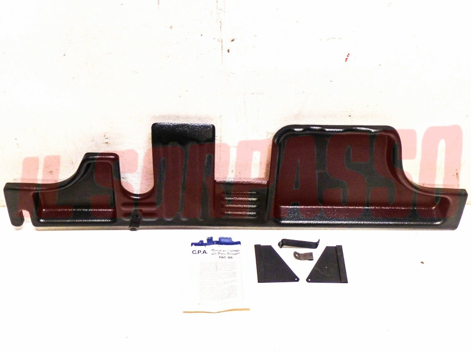 PIANETTO RIPIANO MENSOLA SOTTO CRUSCOTTO FIAT 126 PORTAOGGETTI + SUPPORTI
