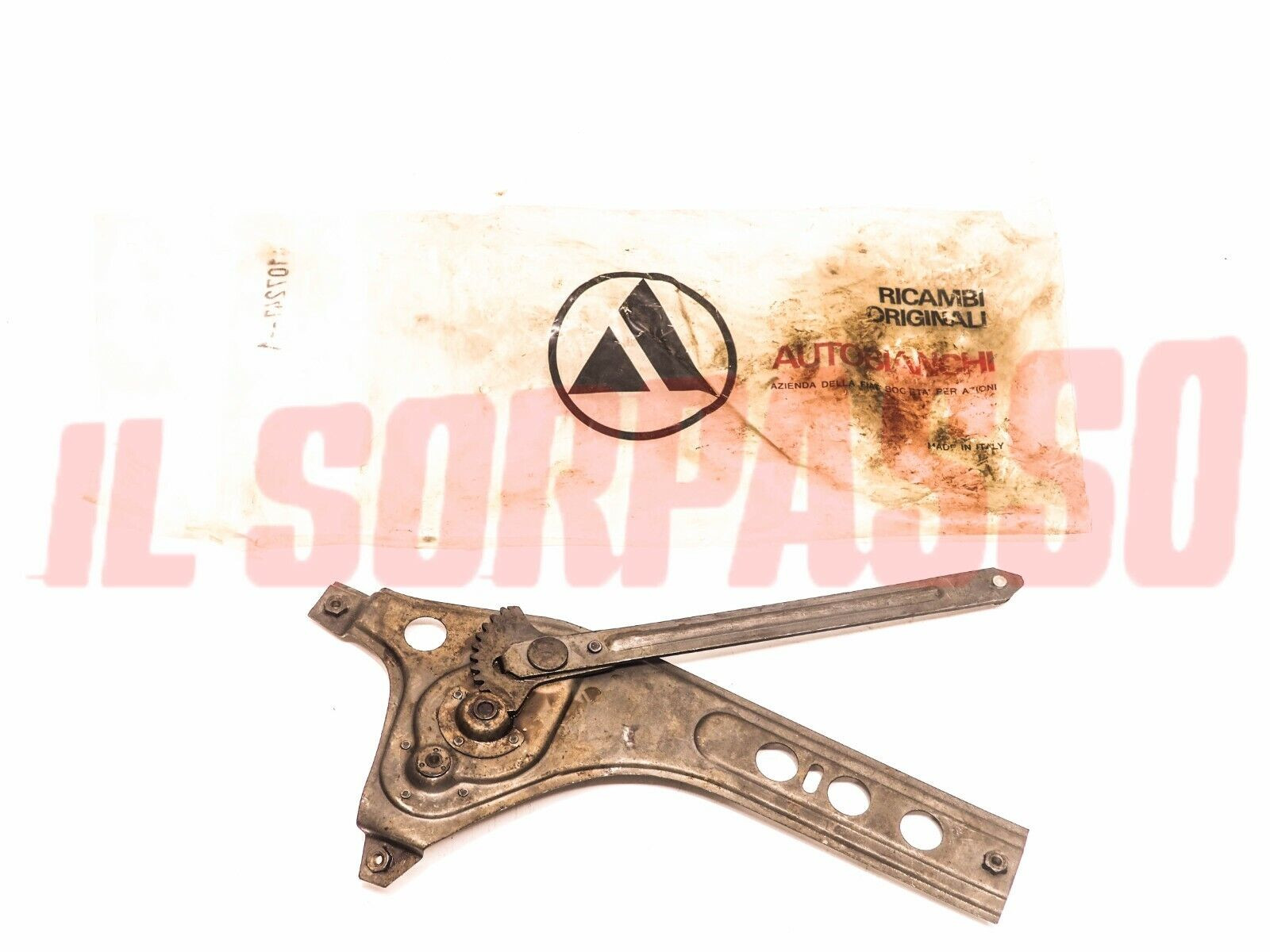 MACCHINETTA MECCANISMO ALZAVETRO PORTA SINISTRA FIAT 500 D + GIARDINIERA 