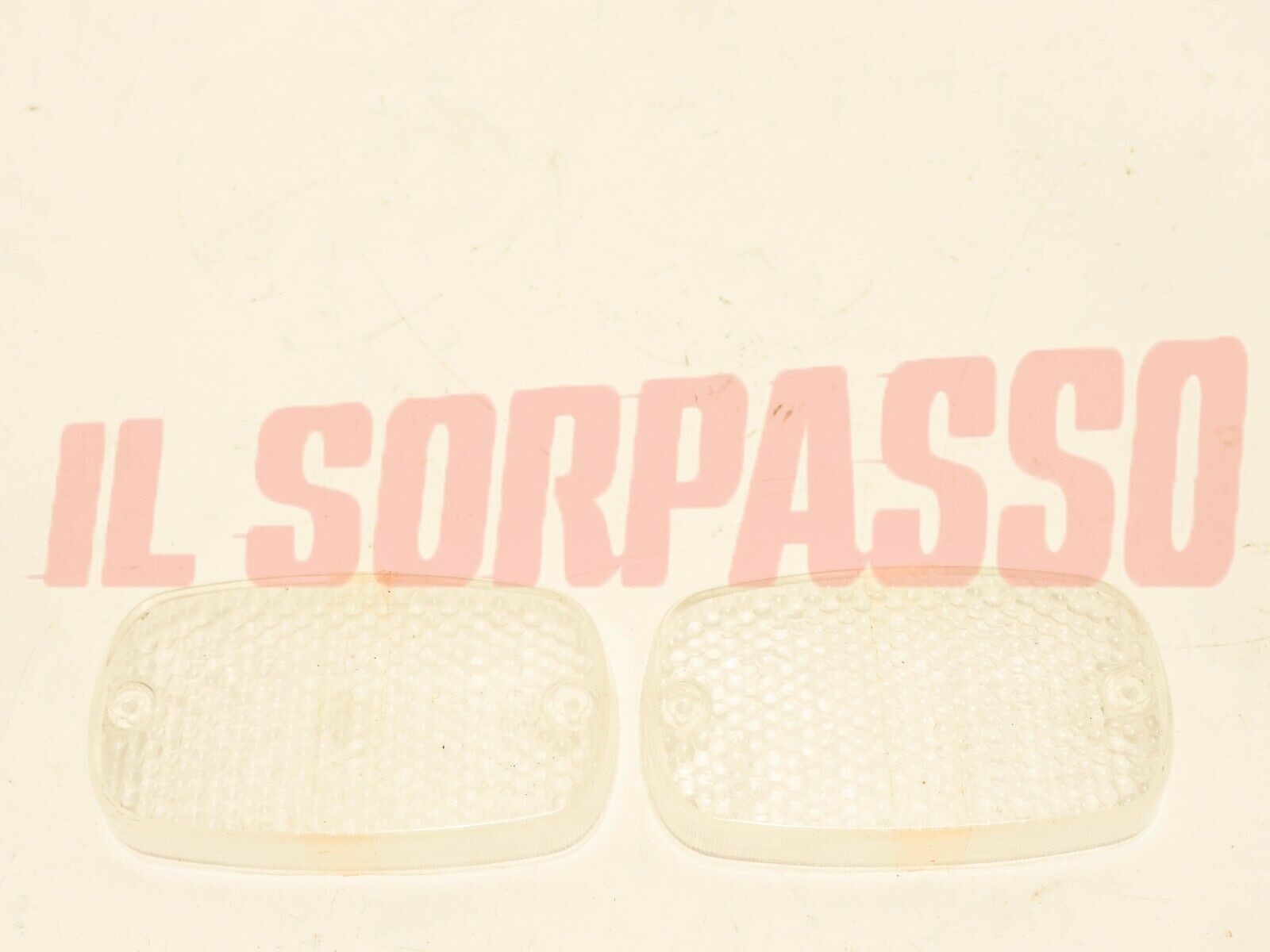 PLASTICHE FANALINI ANTERIORI FRECCE FIAT 850 T FURGONE PULMINO BIANCHE