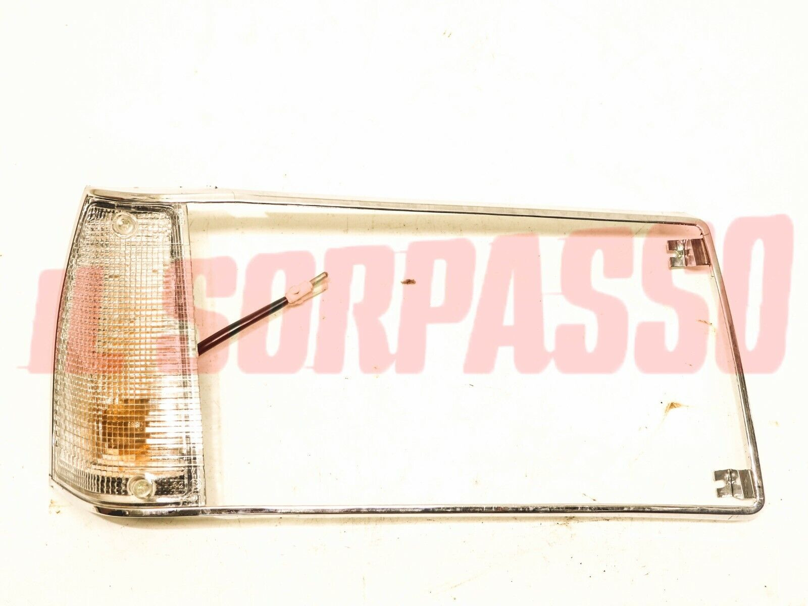 CORNICE GRUPPO OTTICO DESTRO + FANALINO FRECCIA FIAT ARGENTA ORIGINALE 