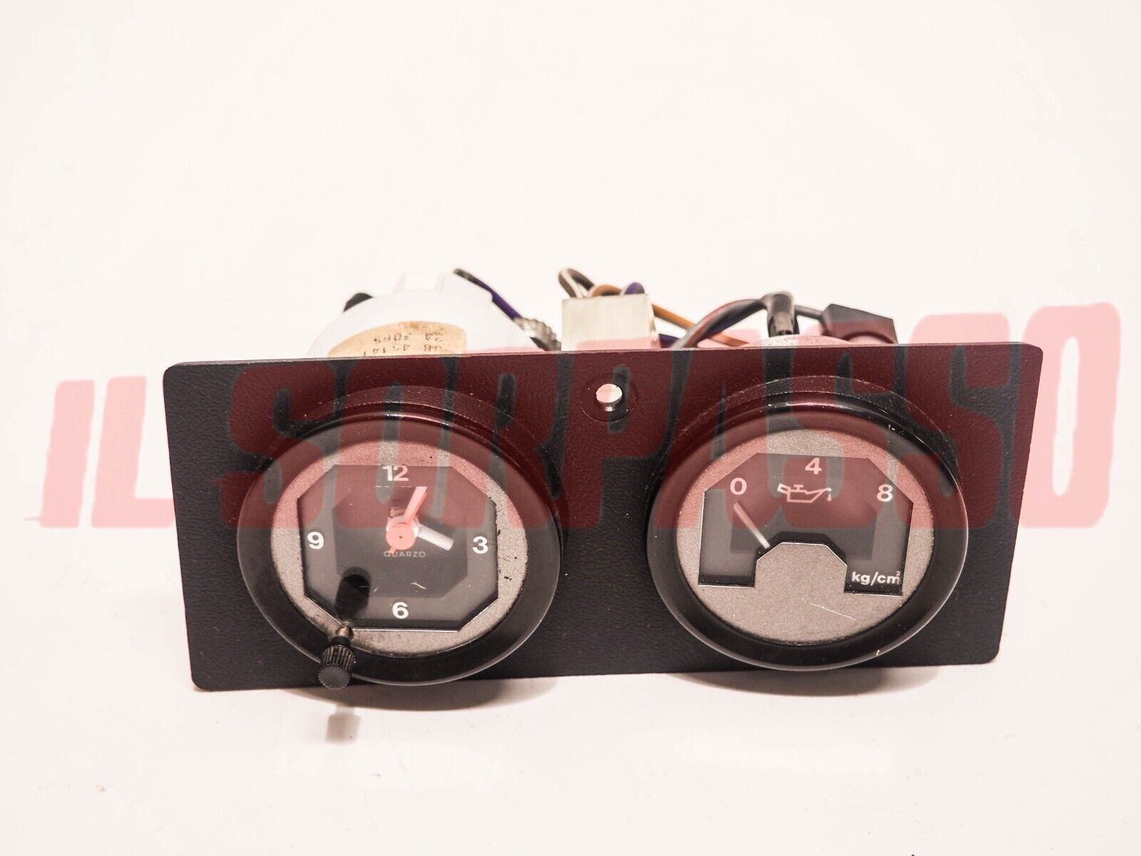 STRUMENTO PRESSIONE OLIO + OROLOGIO FIAT 127 SPORT ORIGINALI VEGLIA