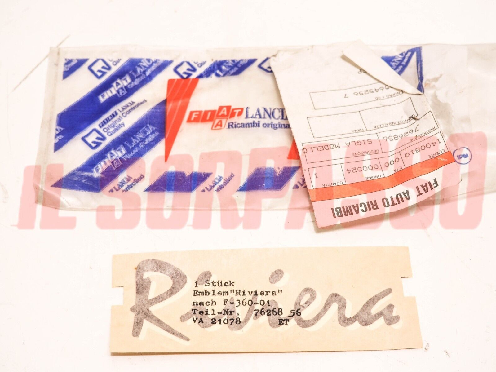 ADESIVO SCRITTA FIAT REGATA RIVIERA ORIGINALE 