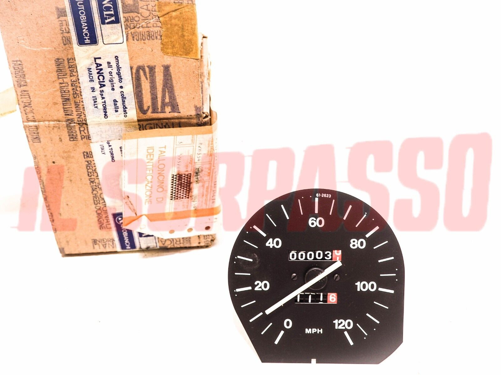 STRUMENTO CONTACHILOMETRI IN MIGLIA LANCIA BETA ORIGINALE