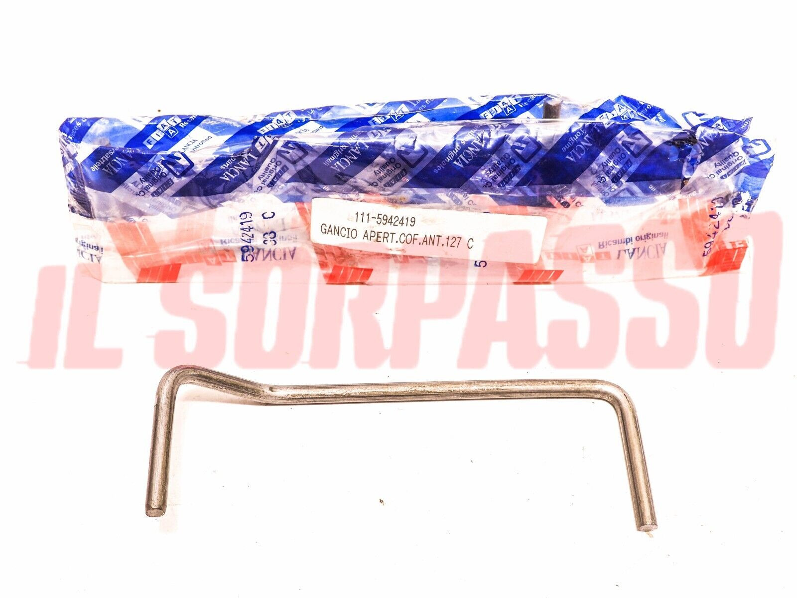 ASTA LEVA FERMO APERTURA COFANO ANTERIORE FIAT 127 C ORIGINALE