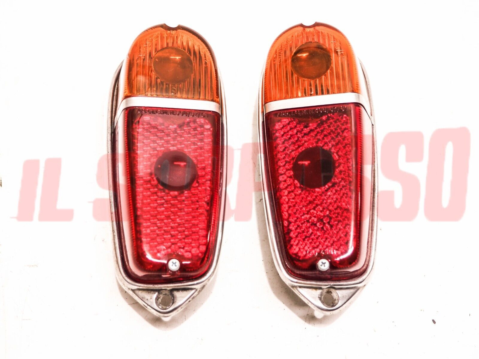 FANALI FARI POSTERIORI DESTRO SINISTRO FIAT 600 2 SERIE ORIGINALI ALTISSIMO