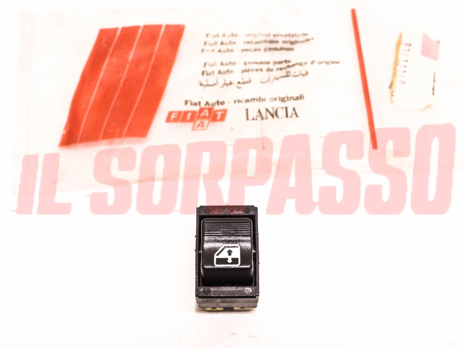  INTERRUTTORE PULSANTE ALZAVETRO LANCIA THEMA ORIGINALE NERO