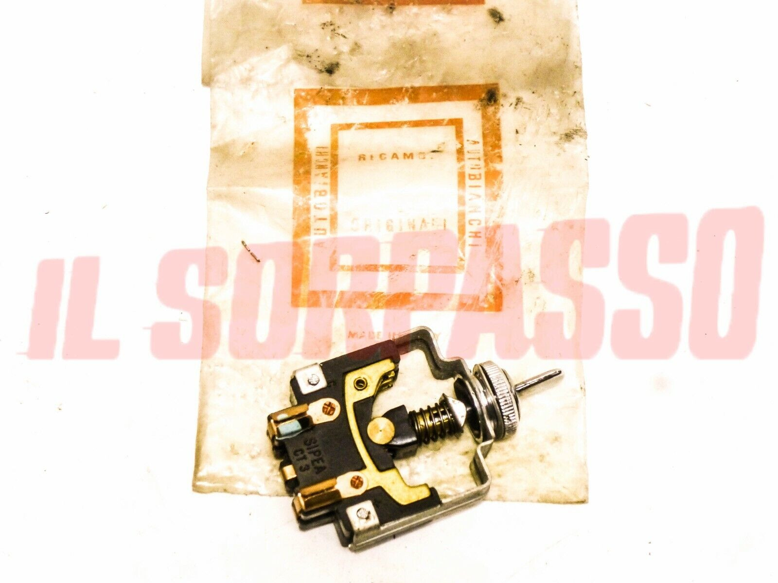 INTERRUTTORE CRUSCOTTO FIAT 500 N AUTOBIANCHI BIANCHINA TRASFORMABILE ORIGINALI