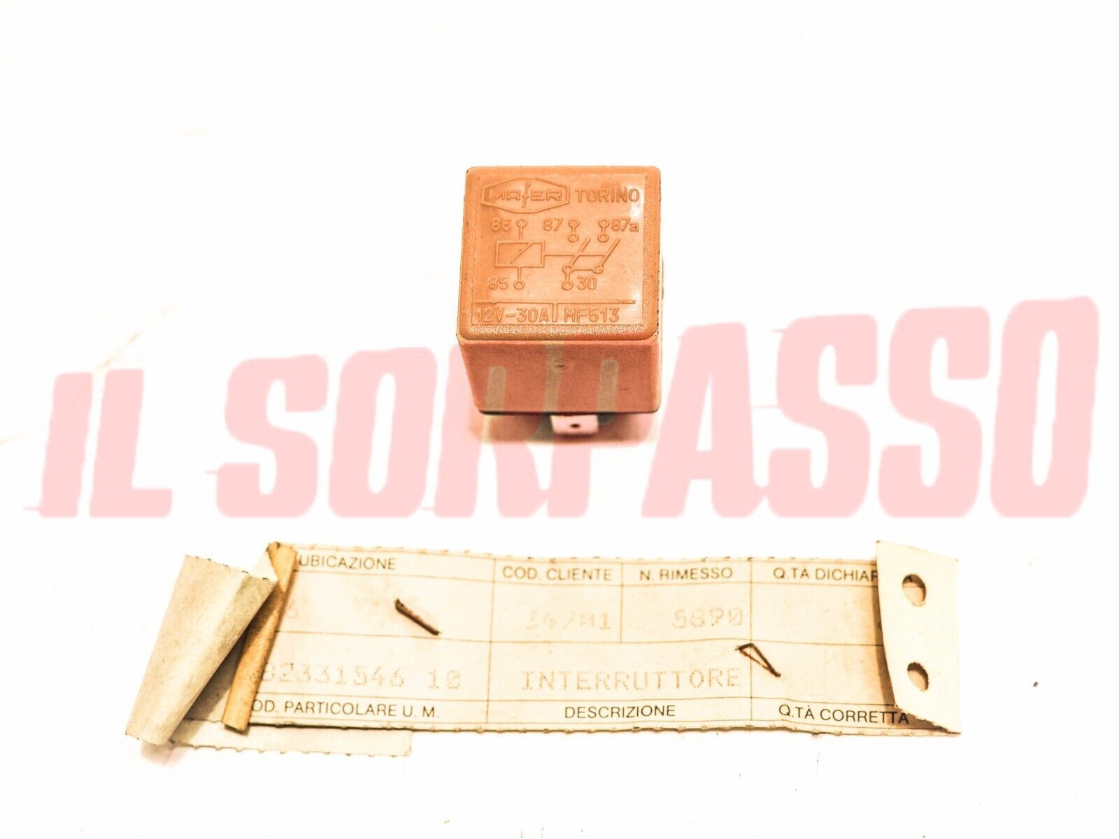 RELE 12V 30A MF513 LANCIA DELTA ORIGINALE 82331546