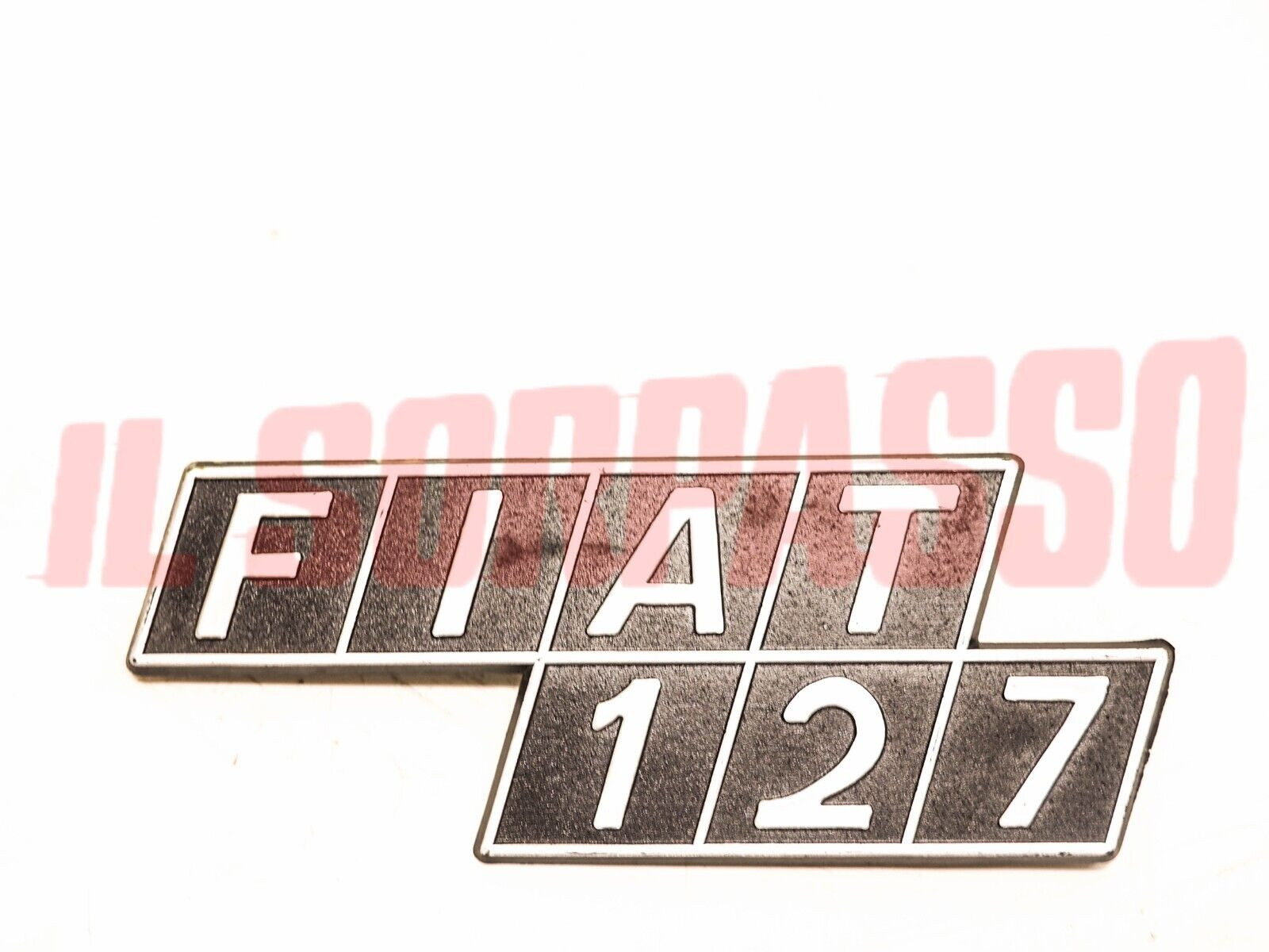 SCRITTA SIGLA COFANO POSTERIORE FIAT 127 IN PLASTICA ORIGINALE